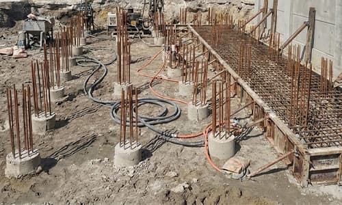 Буроинъекционные сваи для усиления основания и фундаментов